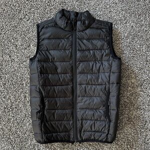 Kids Black Puffer Vest